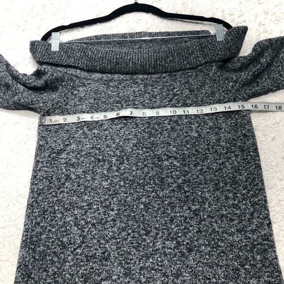 American Eagle Gray Off The Shoulder Sweater Dress - Picture 8 of 10